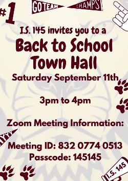 Back to School Information Flyer ENG